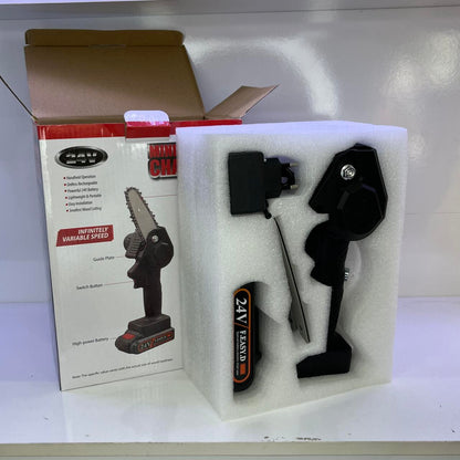 Mini Motosierra Eléctrica de Mano – Potencia Portátil para Cortes Precisos