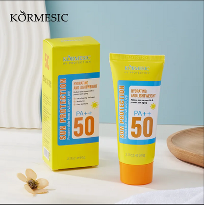 KORMESIC Protector Solar 50++ Hidratante y Ligero 60 g 🌞