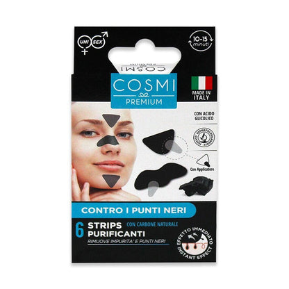 🧴 Parches Faciales Purificantes con Ácido Glicólico + Carbón – Limpieza Profunda en Cada Aplicación (6 Piezas)